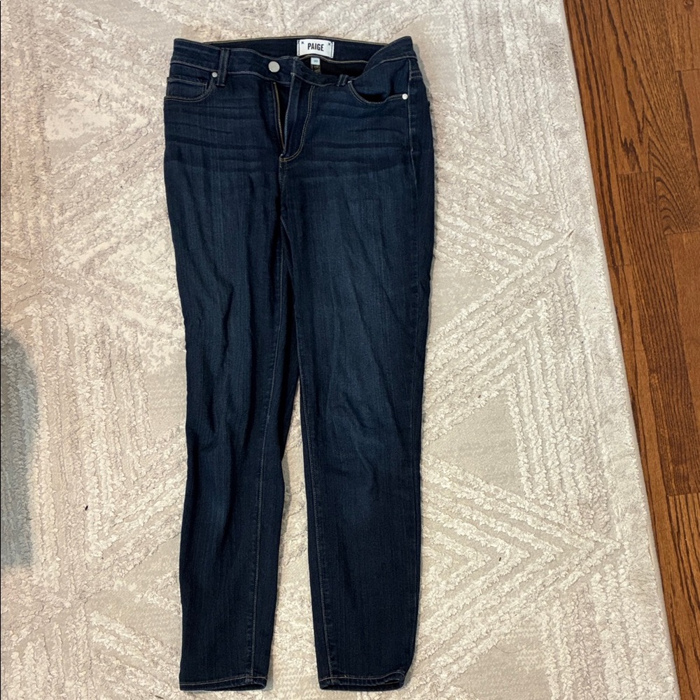 PAIGE Women's Midnight Blue Skinny Jeans